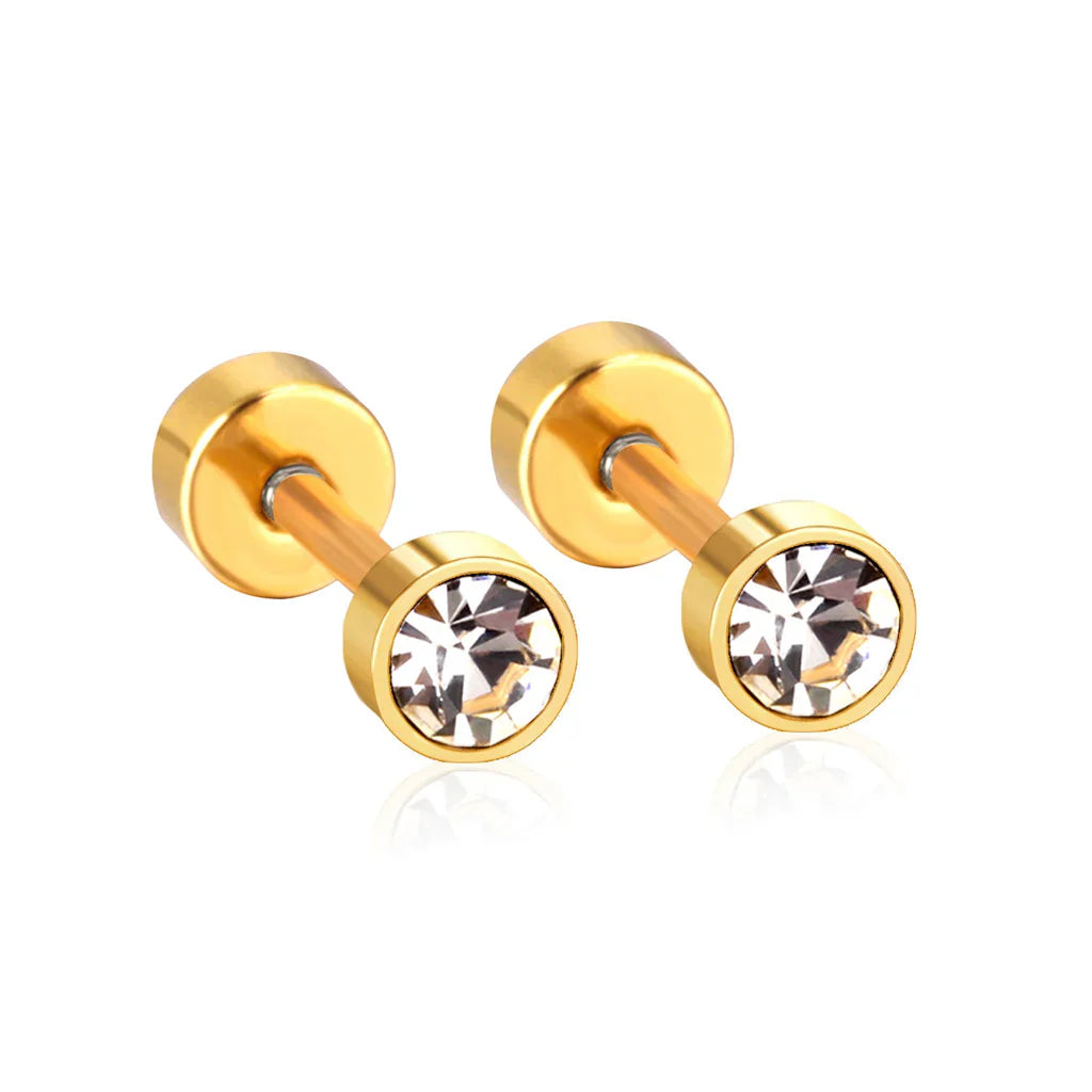 Krystal Ørering Helix 3 mm
