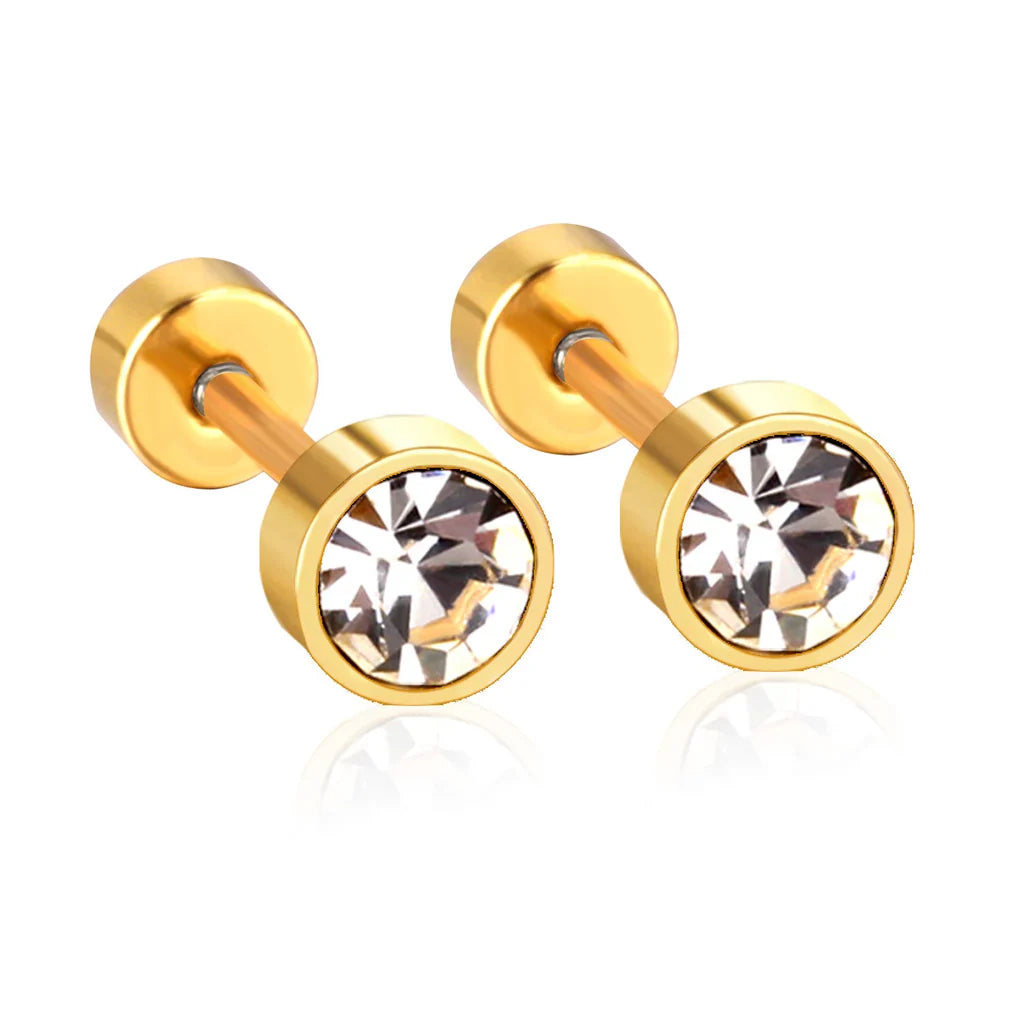 Krystal Ørering Helix 4 mm